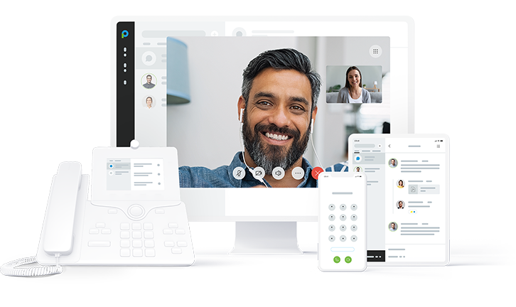 Webex Placetel, Tischtelefon, Desktop, Smartphone